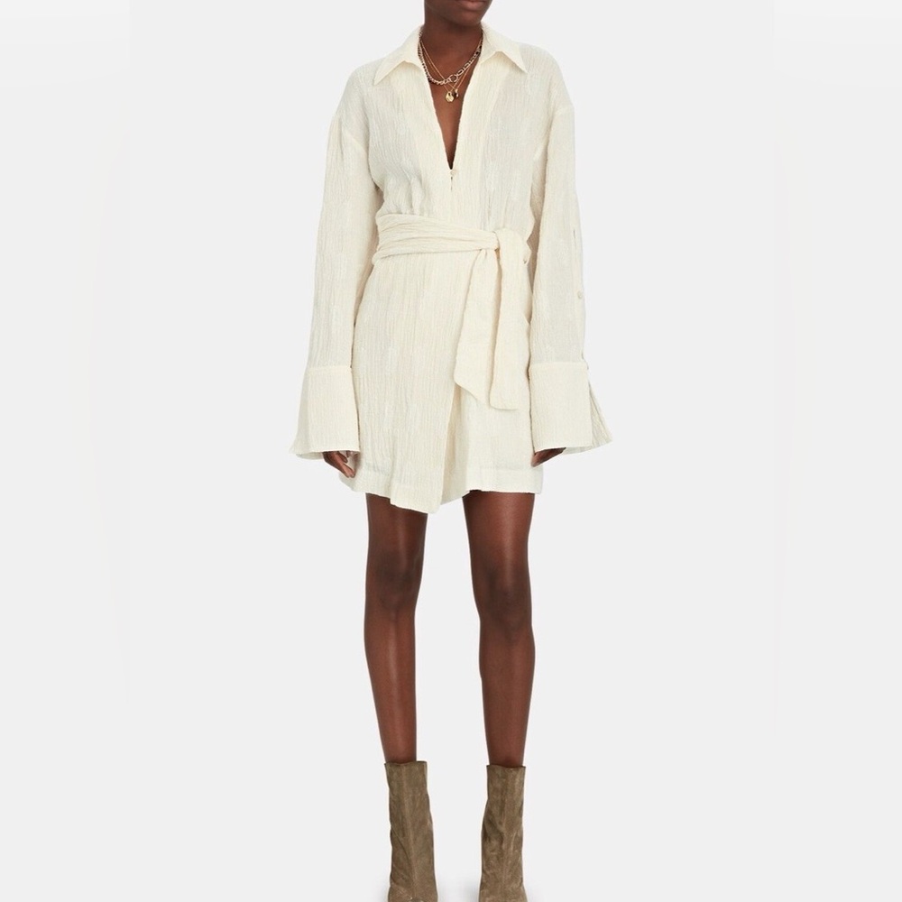Nanushka Yori Linen Mini Dress